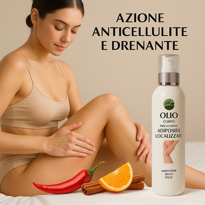 Art.108R Olio Corpo Riscaldante Thermogenico 250 ml EmalLine