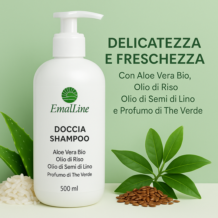 Art.342 ShampooDoccia Aloe 500 ml – Emal Line EmalLine