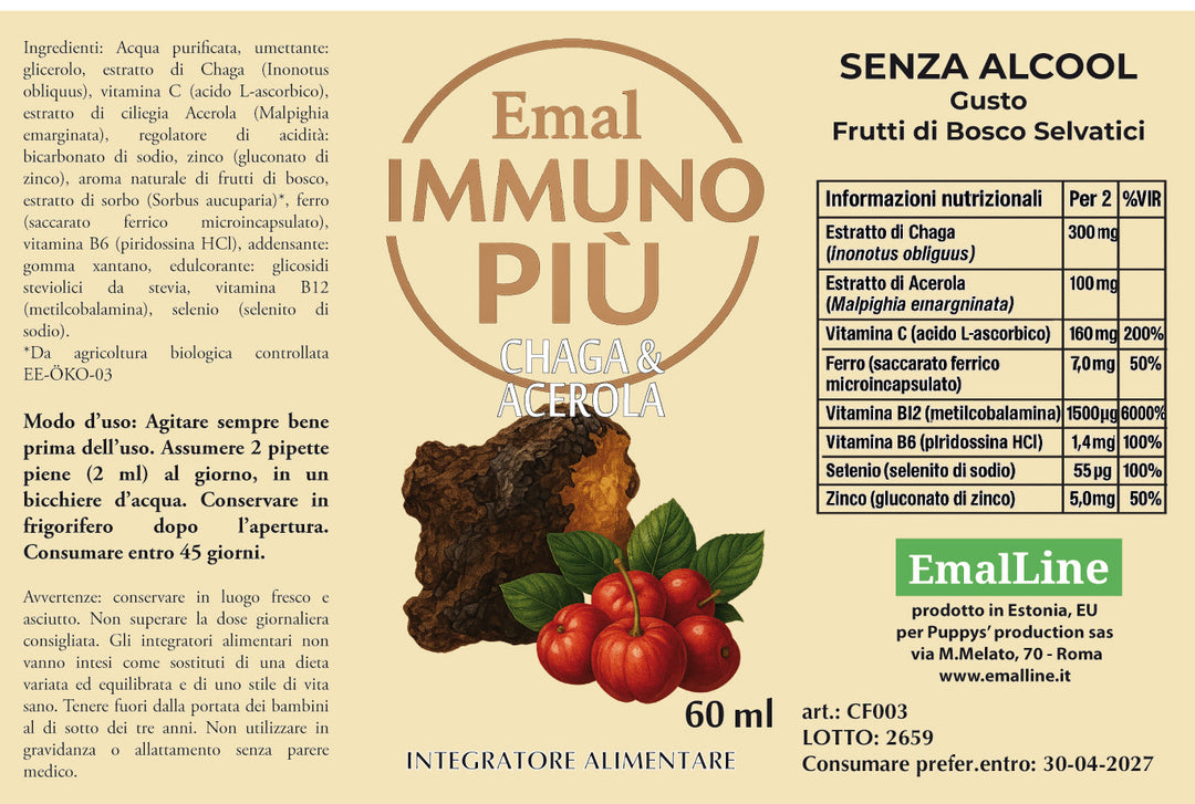 Art.CF003 Emal Immuno Più 60 ml Emal Line