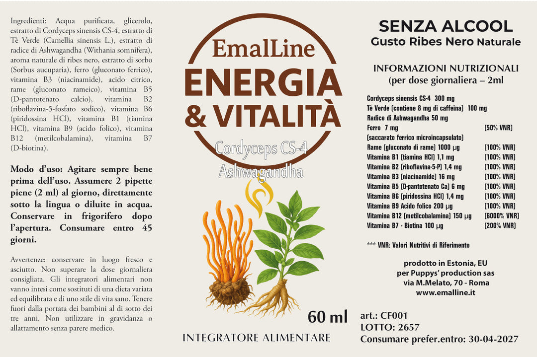 Art. CF001 – Emal Energia Vitalità 60 ml Emal Line