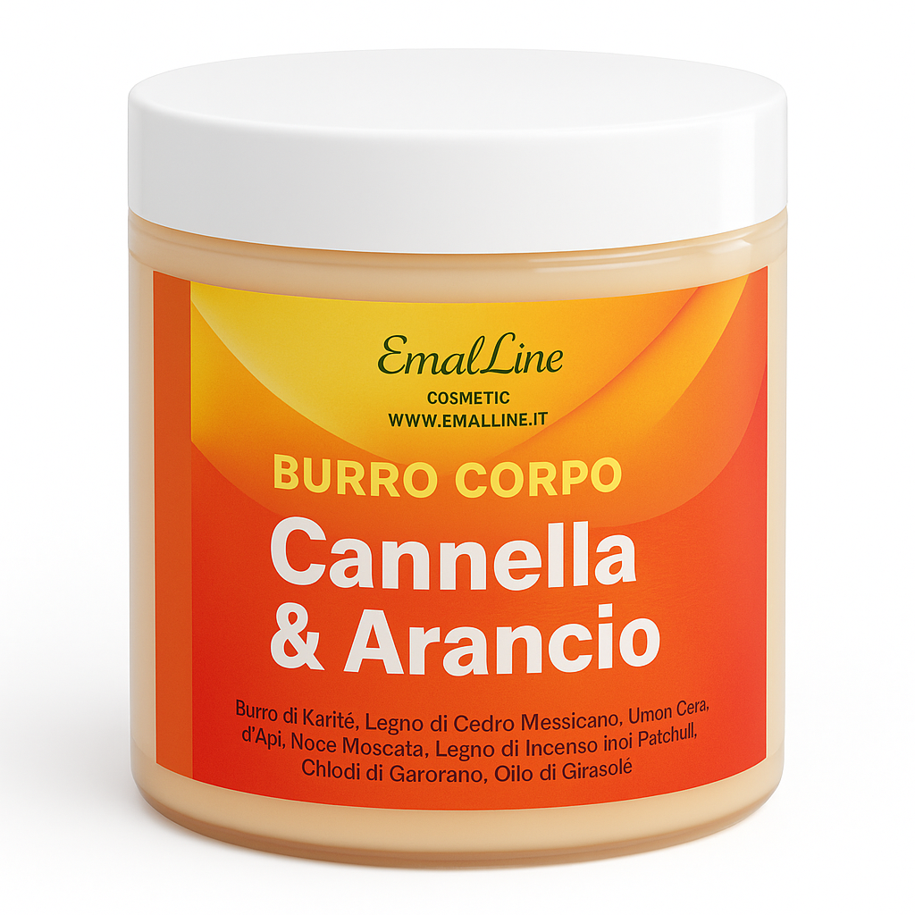 Art.108BR Burro Corpo Cannella e Arancio 220 ml EmalLine