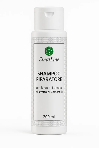 Art.302 Shampoo Riparatore con Bava di Lumaca e Camomilla 200 ml – Emal Line EmalLine