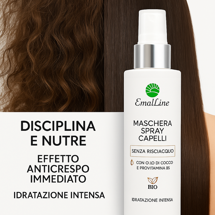 Art.495 Maschera Spray Capelli Senza Risciacquo 250 ml EmalLine