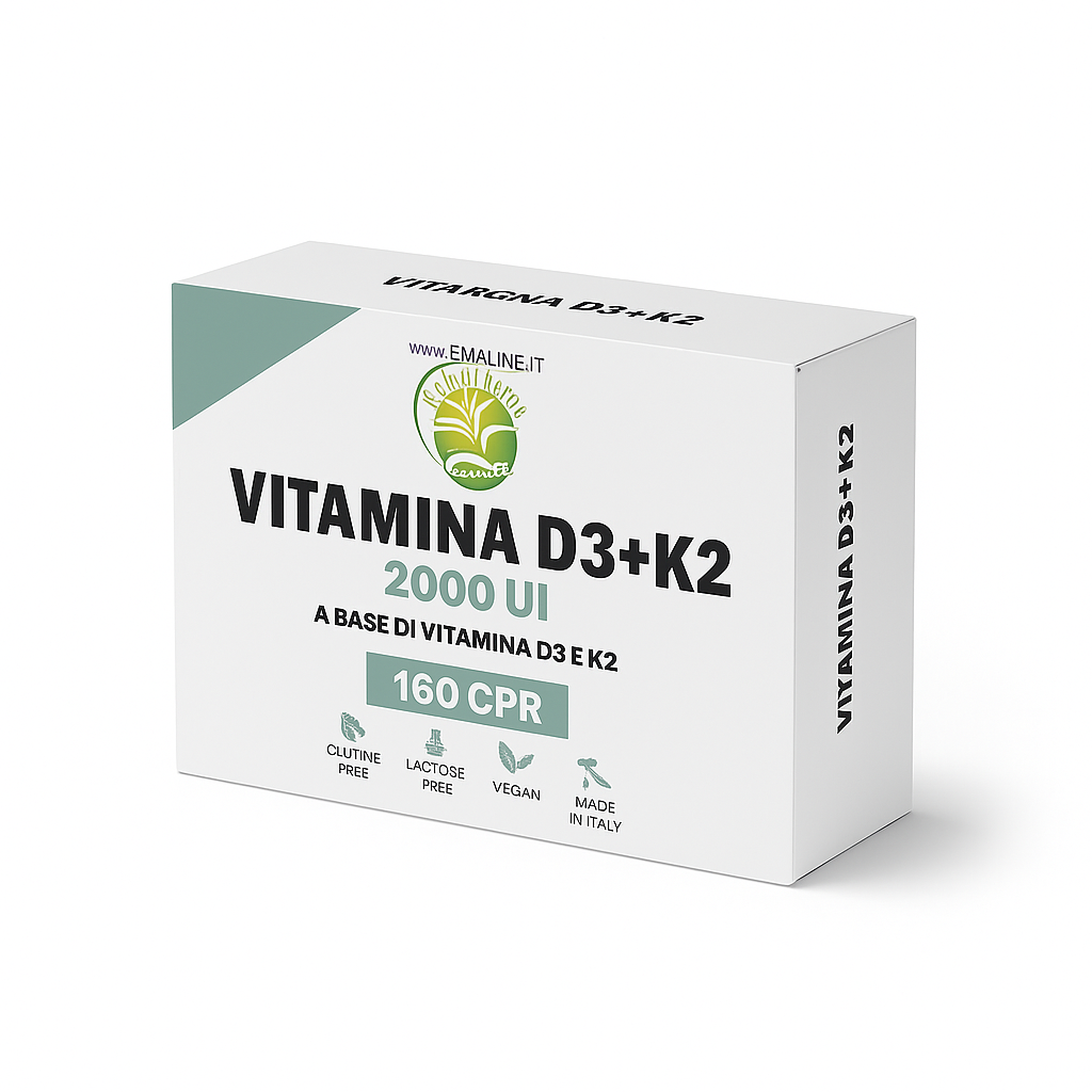 Art. CA06 – Emal Vitamina D3 + K2 2000UI – 160 CPR EmalLine