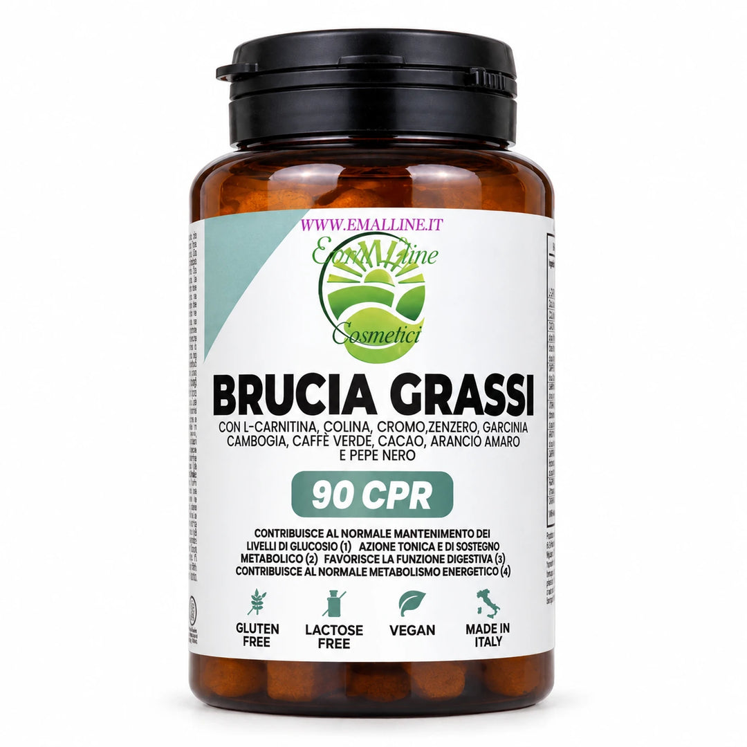 malline – Brucia Grassi 90 compresse – integratore alimentare con L-Carnitina, Garcinia e Caffè Verde