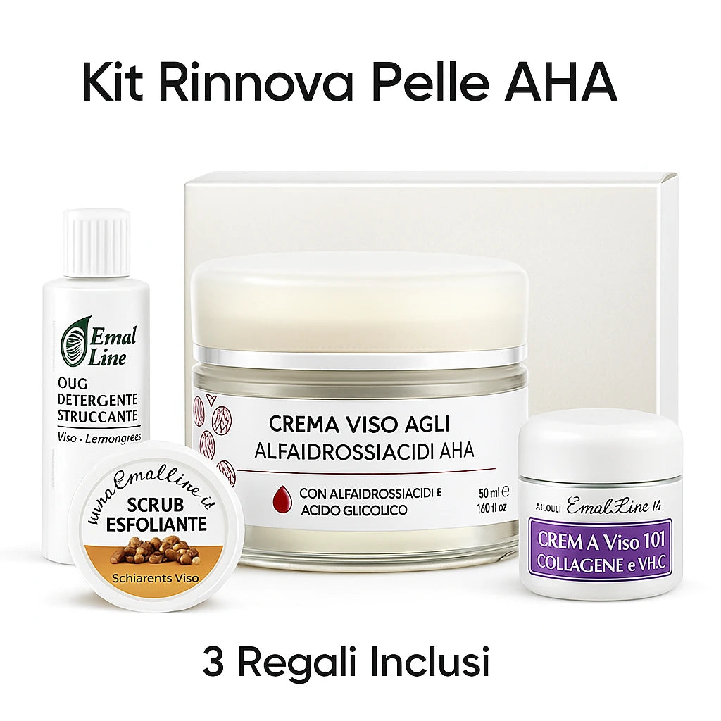 Art.118 Crema Rinnova Viso agli Alfa-Idrossiacidi AHA 50 ml EmalLine