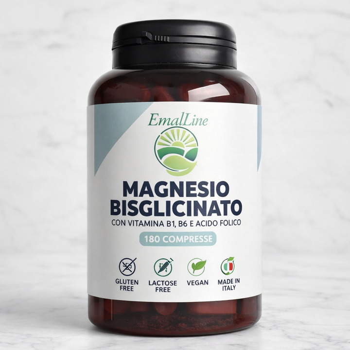 Magnesio Bisglicinato con Vitamine B – 180 compresse