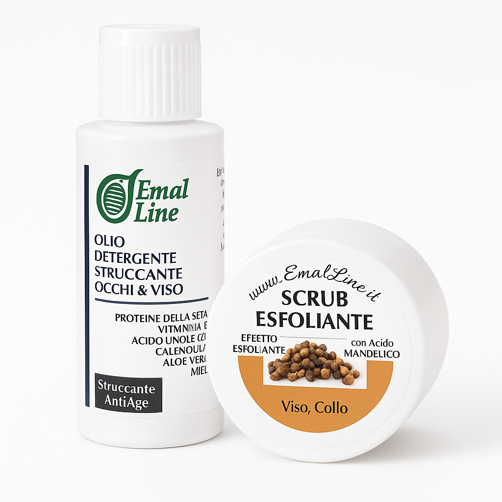 Art. PMK01 – Mini Kit Detersione & Rinnovo Viso – Emal Line EmalLine