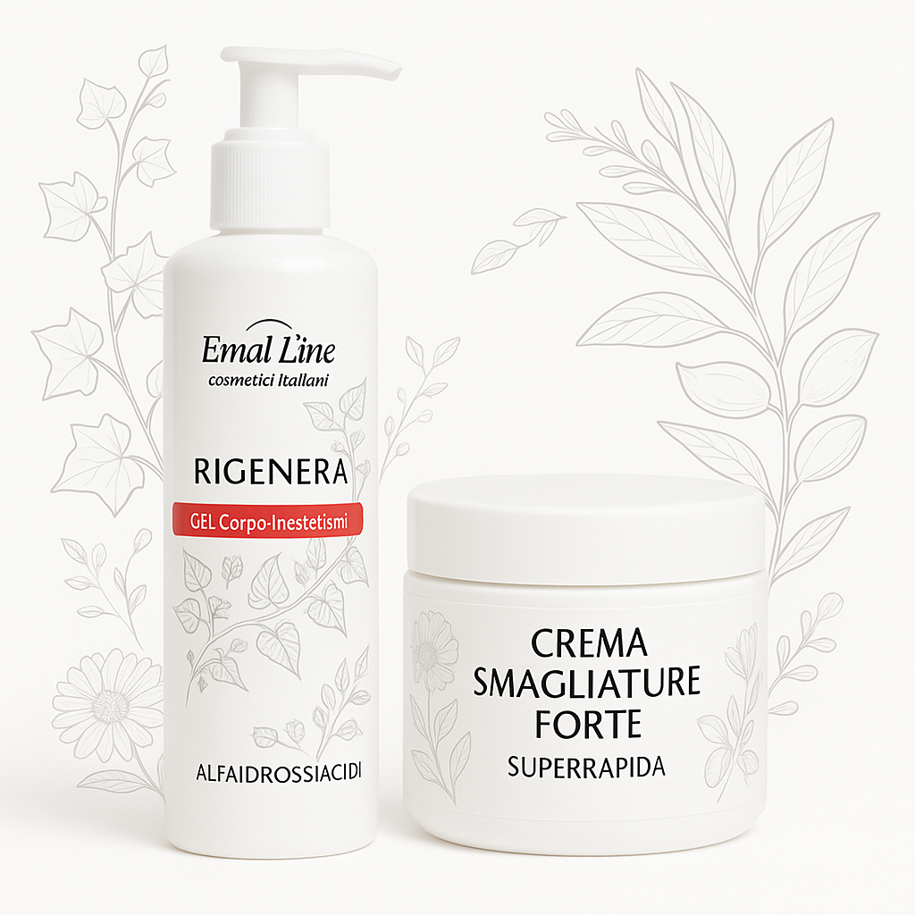 Art. P161R – Protocollo Smagliature: Rigenera AHA + Crema Smagliature Forte (Promo Ottobre) EmalLine