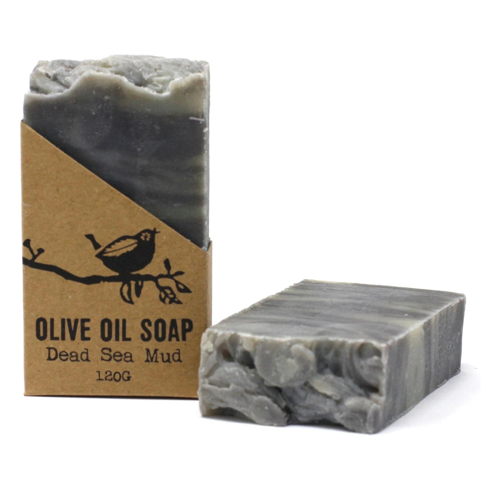 Art.SAP01 Sapone Artigianale Scrub al Fango del Mar Morto 120 g con Sacchetto Esfoliante Naturale EmalLine