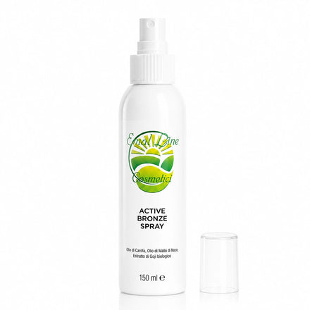Active Bronze Spray EmalLine 150 ml attivatore abbronzatura con olio di carota, mallo di noce ed estratto di goji biologico