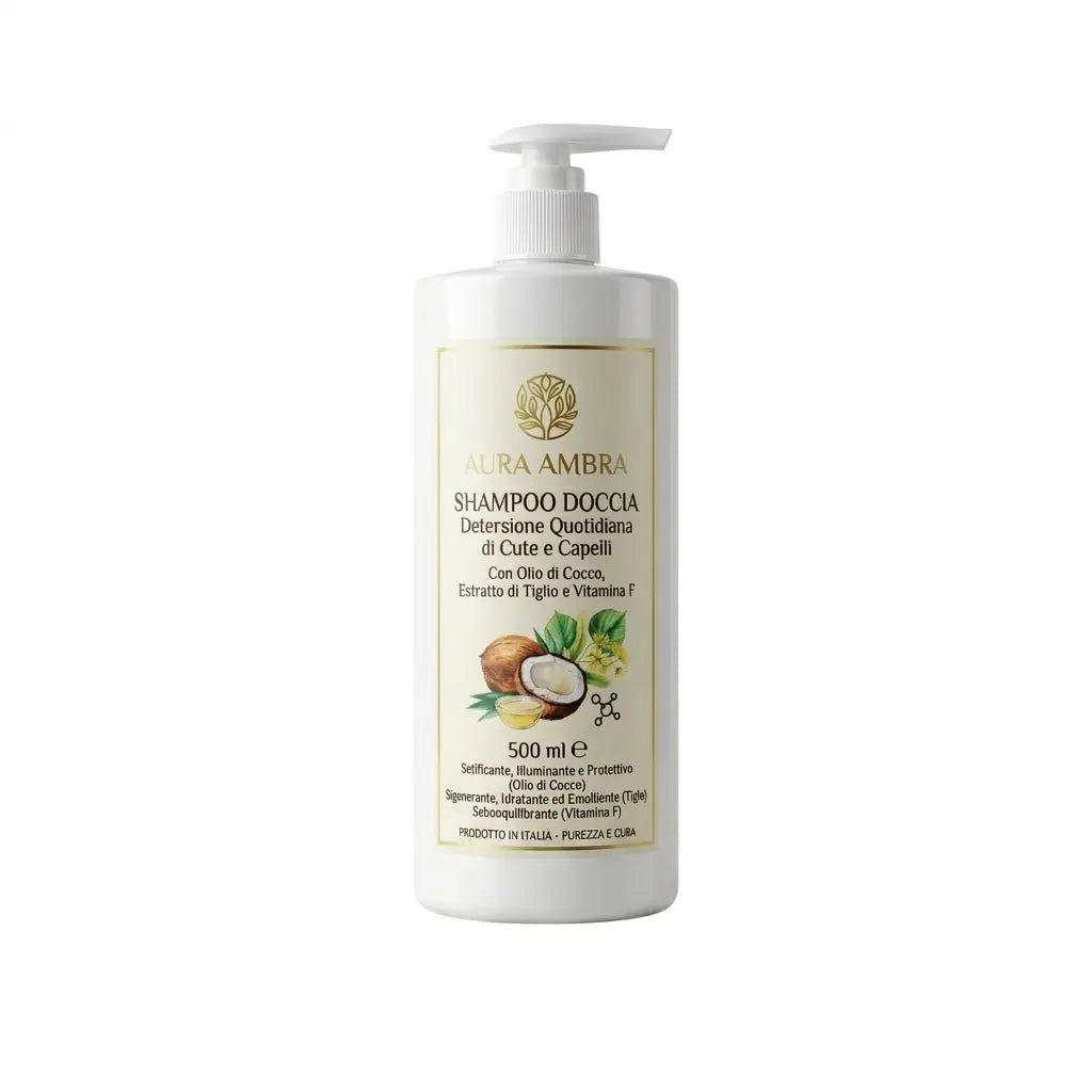 Aura Ambra Shampoo Doccia 500ml Cocco e Tiglio