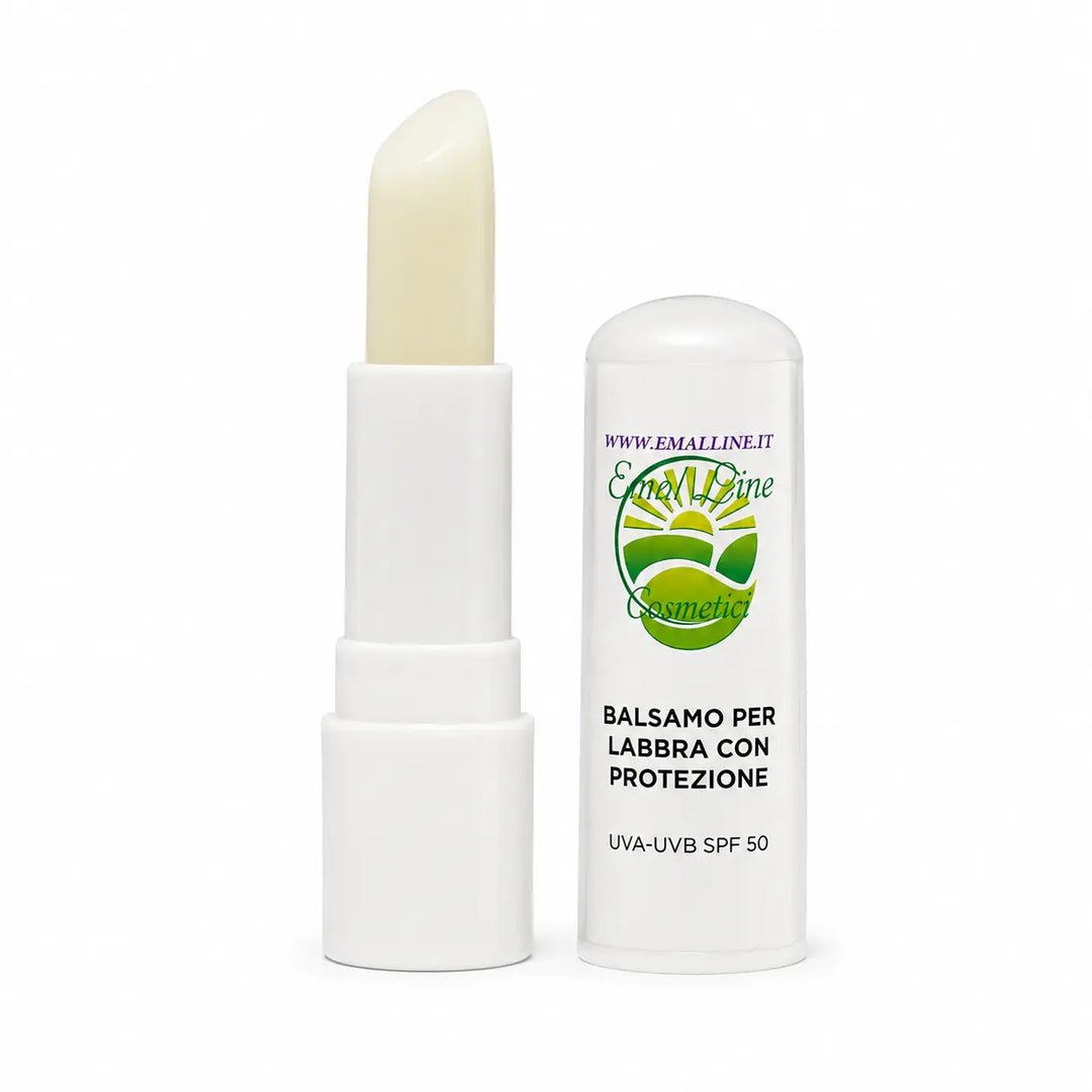 Balsamo labbra SPF 50 EmalLine con protezione UVA UVB per labbra sensibili esposte al sole