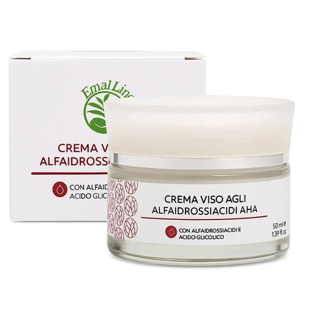 Art.118 Crema Rinnova Viso agli Alfa-Idrossiacidi AHA 50 ml EmalLine