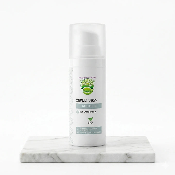 Foto di copertina per Shopify del flacone da 50ml di Crema Viso Nutriente al Latte d&