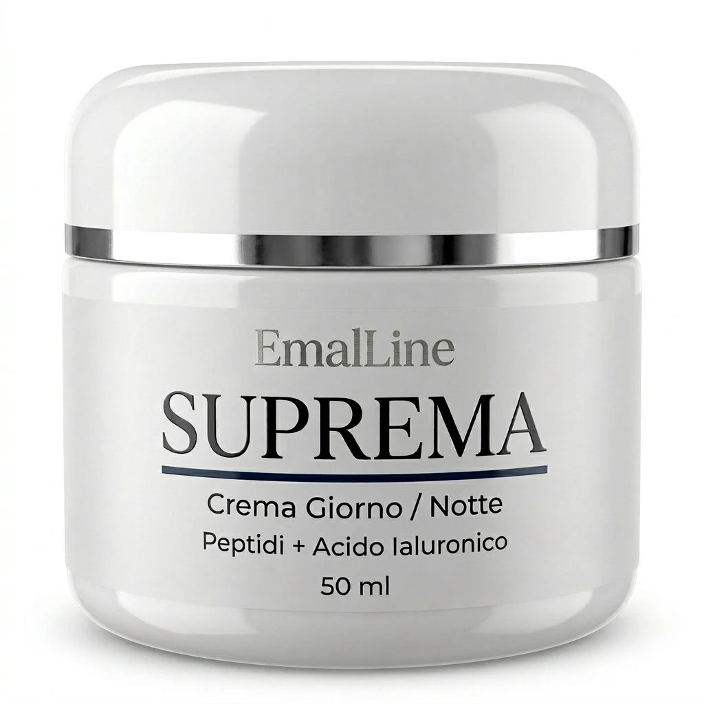 Crema viso EmalLine Suprema 50 ml con peptidi e acido ialuronico crema giorno notte antiage idratante