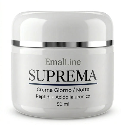 Crema viso EmalLine Suprema 50 ml con peptidi e acido ialuronico crema giorno notte antiage idratante