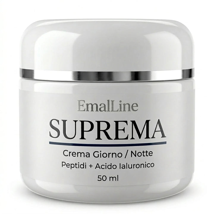 Crema viso EmalLine Suprema 50 ml con peptidi e acido ialuronico crema giorno notte antiage idratante