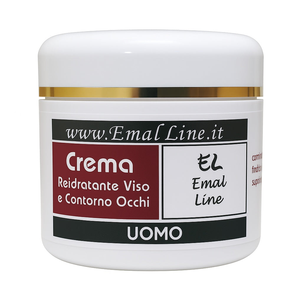 Art.100UC Crema Uomo Reidratante Viso e Contorno Occhi 50 ml – Emal Line EmalLine
