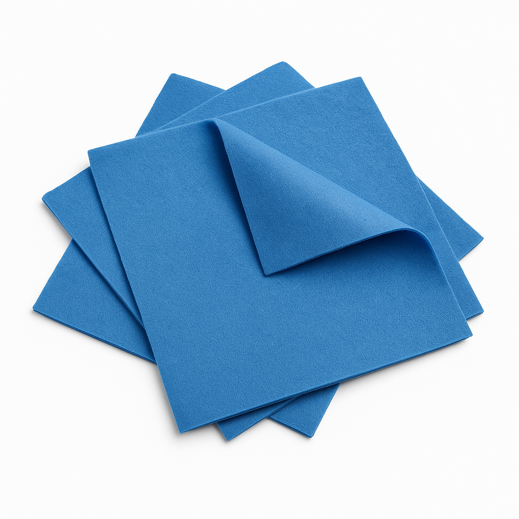 Panno Magico Emal Line in UltraMicrofibra TNT – set 3 pezzi blu ultrasottili, ecologici e riutilizzabili.
