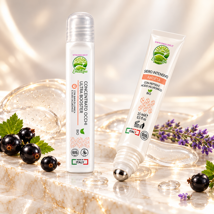 Doppio Roll-On EmalLine con siero ai peptidi e Ultra Booster occhi
