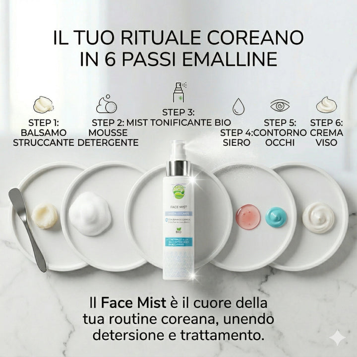 Face Mist Rivitalizzante BIO - Bava di Lumaca e Acido Ialuronico - Step 3 Emalline