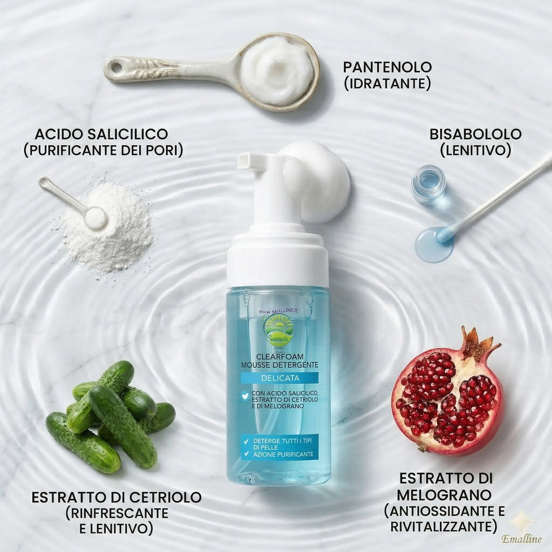 Clear Foam Mousse Detergente Delicata BioLine - Step 2 Skincare Coreana
