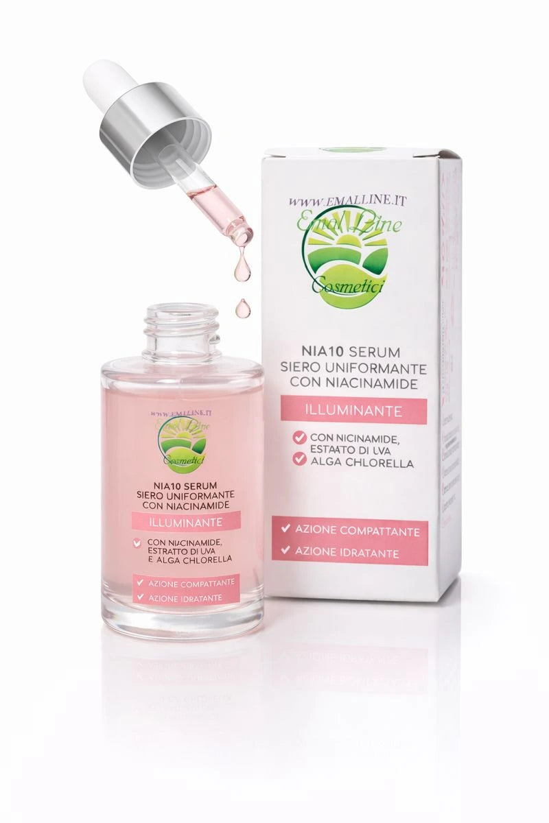 NIA10 Serum – Siero Viso Illuminante & Uniformante  30 ml - EmalLine