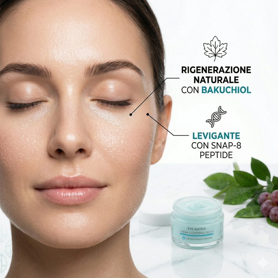 EYE MATRIX – Crema Contorno Occhi Illuminante 30ml con Bakuchiol e Bio-Peptidi