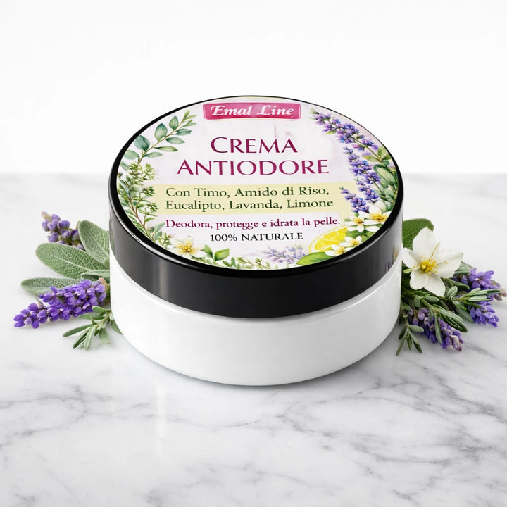 Crema Antiodore Naturale al Timo e Zinco Ossido | Emalline
